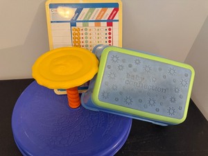 lot 155 image: Chore Chart, Sit and Spin, Step Stool and Potty Chair