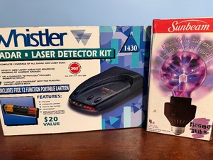 lot 157 image: Whistler Laser Detector Kit and Sunbeam Plasma Bulb