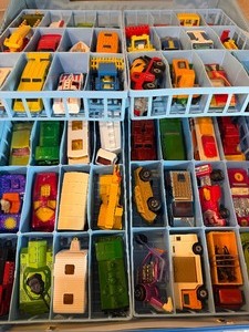 lot 174 image: Vintage Die Cast Cars (48) in Case