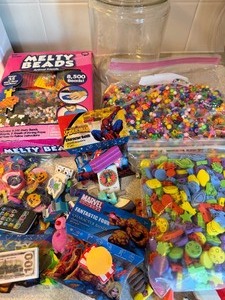lot 180 image: MeltyCraftFoam Beads, Erasers and MORE