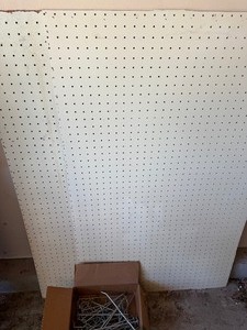 lot 407 image: Peg Board and Hooks