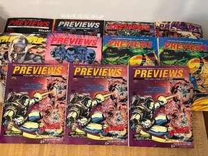 lot 240 image: Previews Comic Magazines