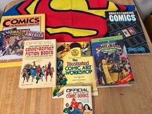 lot 256 image: Comic Books, Guides and a Superman Handkerchief