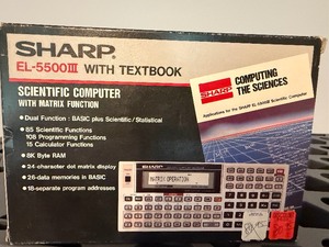lot 302 image: Sharp EL 5500 Scientific Computer, Appears New in Package