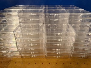 lot 315 image: Box Full of Plastic Card Holders, 120-ish