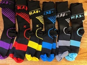 lot 461 image: Extreme Fit Striped Crew Socks (new)