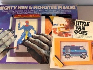lot 464 image: Vintage Mighty Men and Monster Maker, Little Van Goes