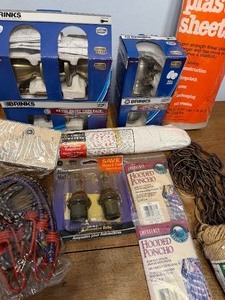 lot 505 image: Door Knobs, Clothesline, Plastic Sheeting and More