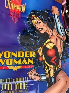 lot 509 image: Comic PostersPrints- PLEASE SEE PICTURES FOR VARIETY - Wonder Woman, Flash, Spawn AND MORE