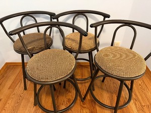 lot 753 image: Bar Stools (4), Approx 32