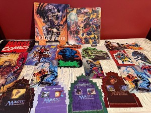 lot 515 image: Comic Displays and Posters - PLEASE SEE PICTURES FOR VARIETY - Batman, Street Fighter AND MORE