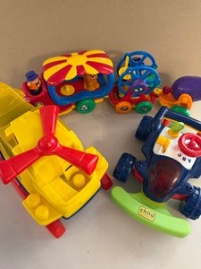lot 340 image: Toys - Helicopter, Train, Buggy - Various Makers