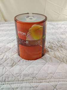 lot 49 image: TDK DVD-R 100 Pack 4.7GB