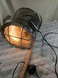 Industrial Metal Stage Light with Protective Cage with foot pedal