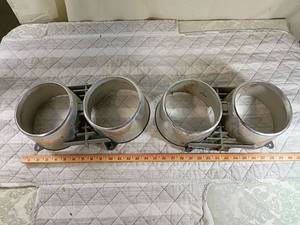 lot 124 image: Aluminum headlight bezels 6 inch headlight Ratrod parts