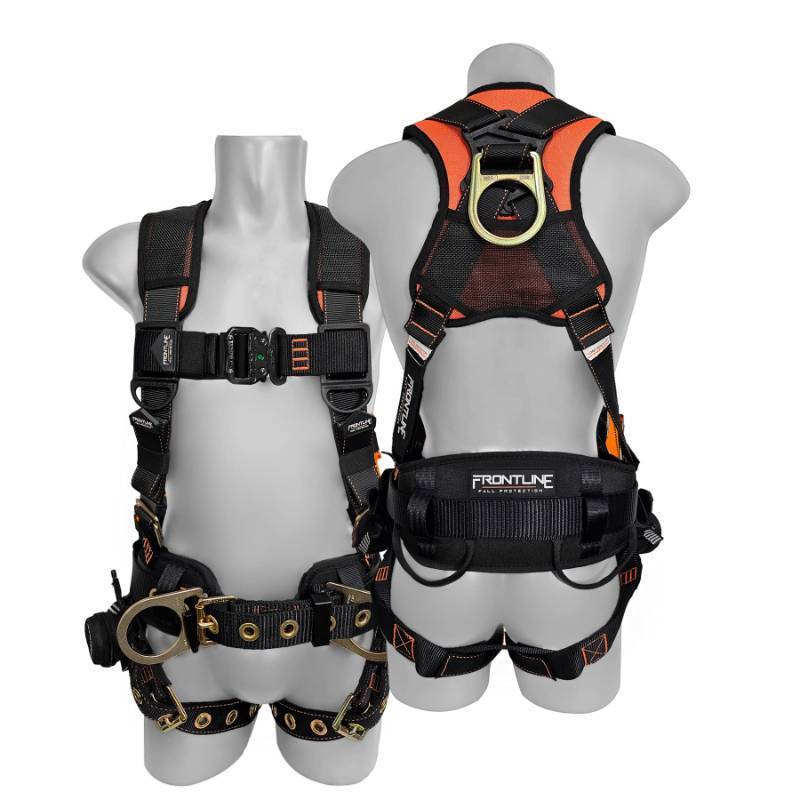lot 44836 image: FRONTLINE FALL PROTECTION Combat Full Body Harness  New styles  OSHA and ANSI compliant (ML, Full Body Harness) - Retail $112