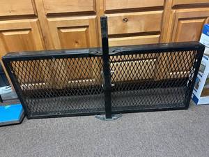 lot 153 image: Black Metal Expanded Diamond Mesh Security Gate tailgate extender