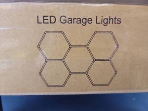 lot 3572 image: LZHOME Hexagon LED Garage Light Fixture