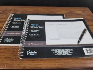 lot 3594 image: Scholar IQ Notes Organizer Notebooks - Set of 2