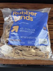 lot 3608 image: Up & Up Natural Rubber Bands 300 Count
