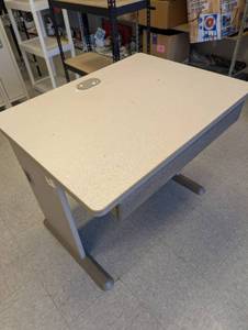 lot 30 image: Bush Office Desk with Keyboard Tray  - Retail $75