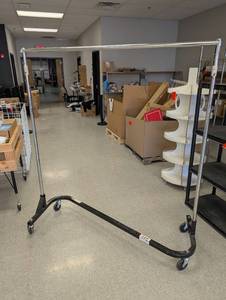 Z-Commercial Rolling Garment Rack  - Retail: $110