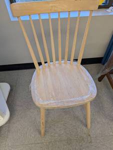 lot 43 image: Wooden Spindle Back Chair