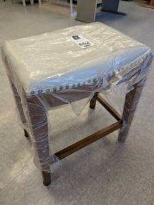 lot 44 image: Contemporary Bar Stool with Studded Detail  - Retail $125