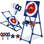 Axe Throwing Bristle Target with 8 Throwing Axes Set,Axe Throwing Game for Indoor & Outdoor,Yard Games,Carnival Games  - Retail: $120