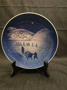 lot 3117 image: 1972 B&G Christmas in Greenland Collector Plate