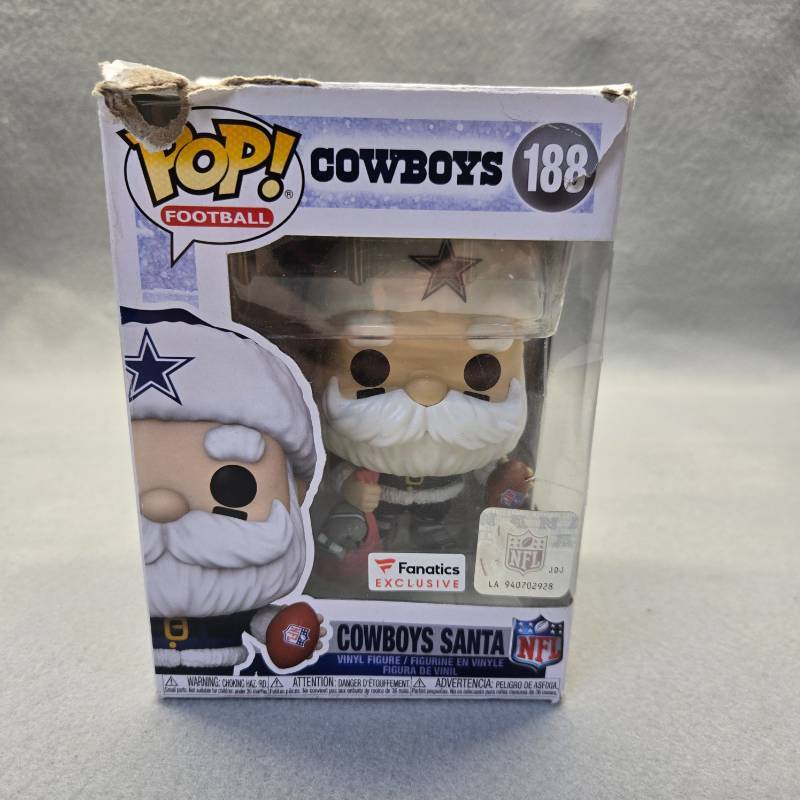 lot 222 image: Dallas Cowboys Santa Claus Funko Pop #188