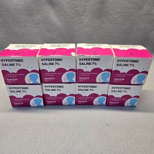 lot 289 image: Hypertonic Saline 7% Nasal Solution - Pack of 8