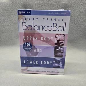 lot 302 image: Gaiam Body Target Balance Ball DVD Collection