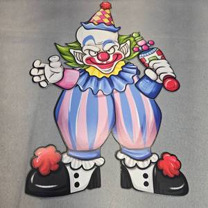 lot 316 image: Decorative Circus Clown Wall Art