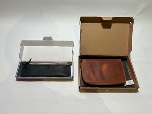 lot 102 image: Londo Bundle - Quality Glasses ZipUp Purse Black - Leather ZipUp NotePad Drawing book Carrier w Pencil Holder