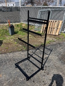lot 84 image: 3 Tier Metal Back - Great Retail, Flea Market, Stall Etc - Approx. 3 x 5