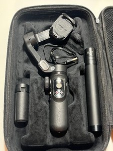 lot 6 image: AOCHUAN Gimbal Stabilizer for Smartphone, wWireless Charging Gimbal for smartphone Foldable 3-Axis Handheld Gimbal for Video Recording Smart X Pro - Came in as is - Comes with Carrying case from different company