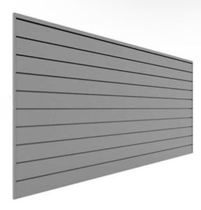 PROSLAT 8' X 4' PVC WALL PANELS & TRIMS –  GRAY - no attachments wall only *Retails $239*