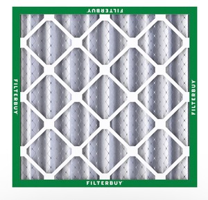 lot 188 image: Filterbuy 20x20x4 Air Filter M11 Essential Dust & Allergy Defense (2-Pack), Electrostatic Pleated HVAC AC Furnace Filters Replacement (Actual Size 19.50 x 19.50 x 3.63) - Sm Crease on edge