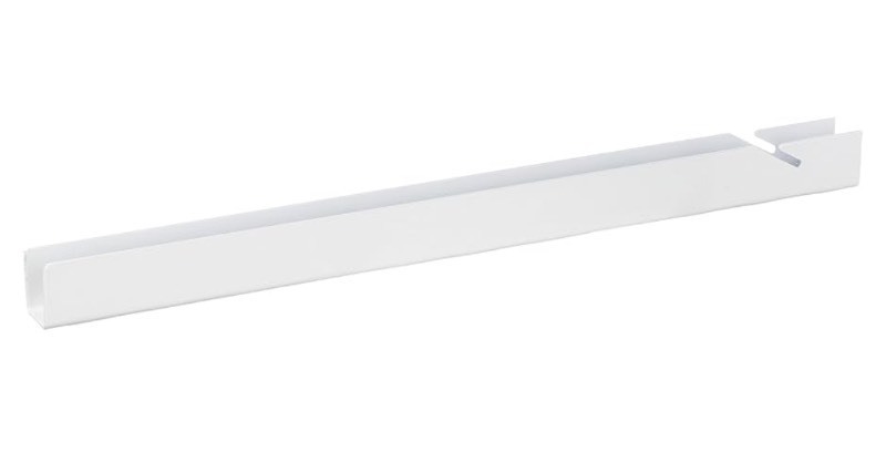 lot 116 image: Rubbermaid Fast Track Adjustable Closet System Hardware, 70-Inch Upright, White, Pantry StorageOrganization