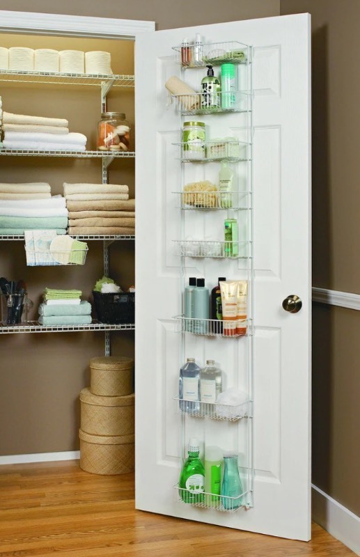 lot 56 image: ClosetMaid 8-Tier Fixed Mount Wall Rack