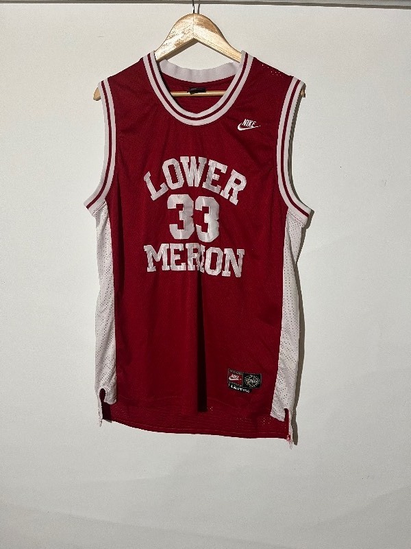 lot 227 image: Lower Merion 1996 HighSchool Kobe Bryant Basketball Jersey - Quality Stitched Nike - #33 XL