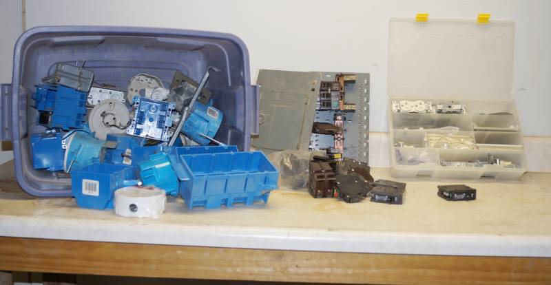 lot 1266 image: Electrical Remodel Parts and Supplies  LOT