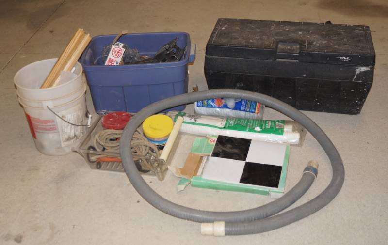 lot 1287 image: Poly Tool Chest and Other Parts and Supplies