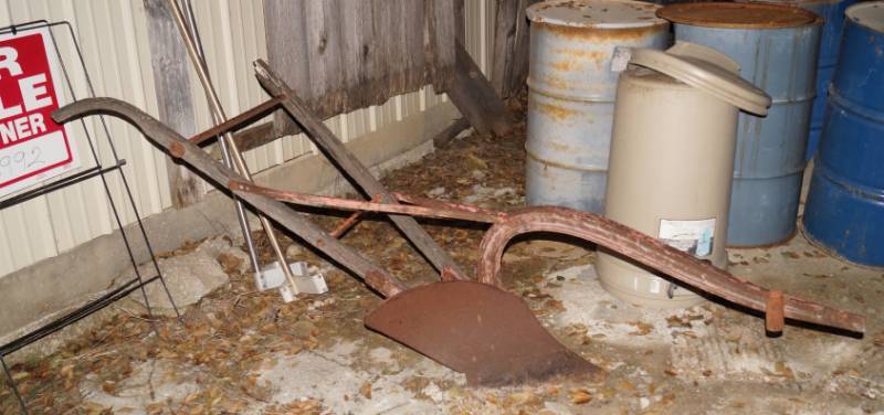 lot 1302 image: Antique Iron Plow