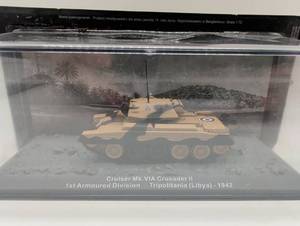 lot 101009 image: DeAgostini Cruiser Mk.VIA Crusader II, 1st Armoured Division, Tripolitania (Libya) - 1942 Boxed Military Model