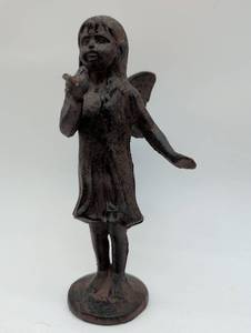 lot 101055 image: Cast Metal Girl Fairy Figurine