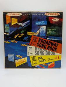 lot 401130 image: Dick Jacobs Broadway Song Book Vol 1 Coral Stereo LP Album