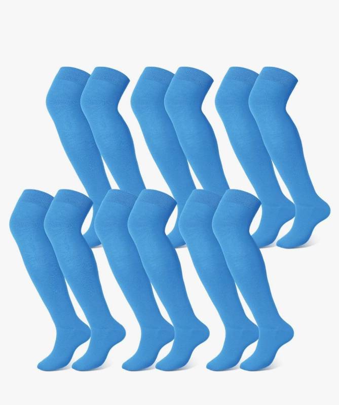 lot 59990 image: Hicarer 6 Pairs High Baseball Socks over Knee Football Softball Sock Youth Combo Long Sport Men Tube Socks
