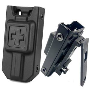lot 41375 image: Woltechz Tactical Tourniquet Holder for CAT GEN 7 or Older,MOLLE Holster with QLS Adapter, Quick Access Pouch for Police, EMT, Security, Outdoor & Survival Use,Fits Duty Belt, Vest, or Backpack - Retail $20